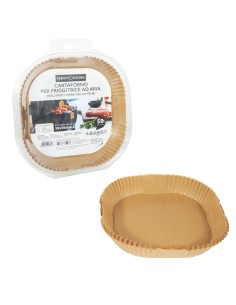 Conf 50 Vaschette cartaforno per friggitrice ad aria in astuccio 20 x 20 x H4,5c 29386