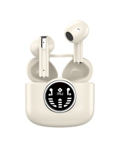 Auricolare Bluetooth 5.3 -Bianco -MU P40 PRO WT No Brand ALTOPARLANTI-MICROFONI-CUFFIE