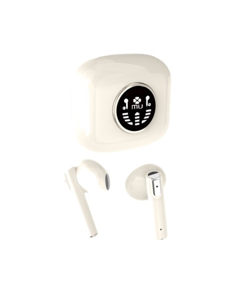 Auricolare Bluetooth 5.3 -Bianco -MU P40 PRO WT No Brand ALTOPARLANTI-MICROFONI-CUFFIE