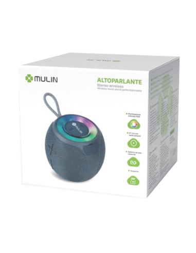 Speaker Bluetooth 5.3 Nero-MU KP-555 BK No Brand ALTOPARLANTI-MICROFONI-CUFFIE