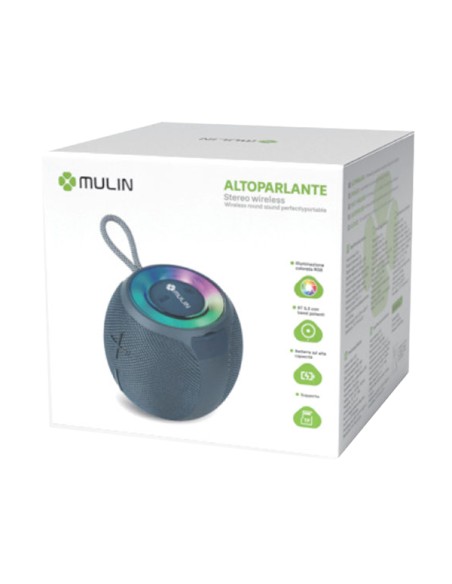 Speaker Bluetooth 5.3 Nero-MU KP-555 BK No Brand ALTOPARLANTI-MICROFONI-CUFFIE