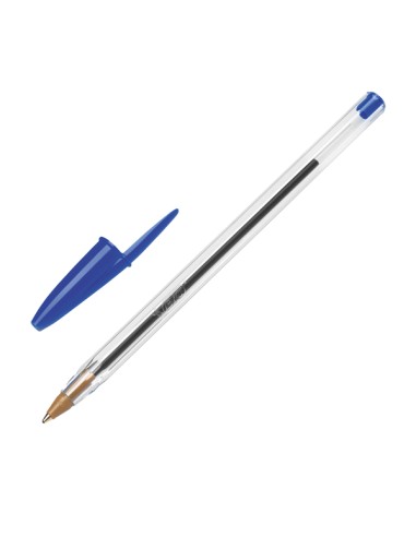 Scatola 10 penne sfera Cristal Original punta 1,0mm blu Bic 516352 BIC CON CAPPUCCIO
