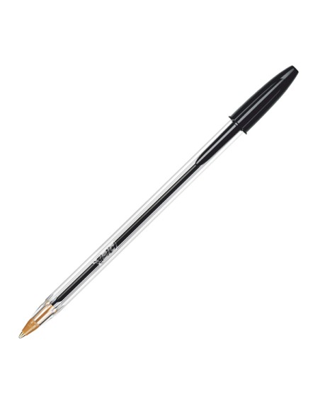 Scatola 10 penne sfera Cristal Original punta 1,0mm nero Bic 516353 BIC CON CAPPUCCIO