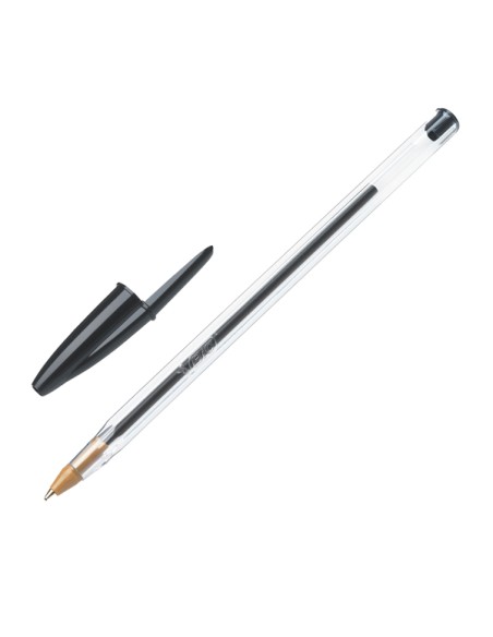 Scatola 10 penne sfera Cristal Original punta 1,0mm nero Bic 516353 BIC CON CAPPUCCIO