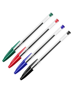 Scatola 10 penne sfera Cristal Original punta 1,0mm colori assortiti Bic 516354 BIC CON CAPPUCCIO 2
