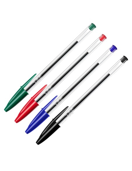 Scatola 10 penne sfera Cristal Original punta 1,0mm colori assortiti Bic 516354 BIC CON CAPPUCCIO