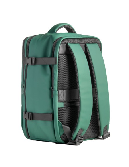 Zaino Cabin Bag Drop2Go gomma antipioggia dim. 25x20x40cm verde InTempo 9237DRG24 IN TEMPO BORSE-CARTELLE-VALIGIE