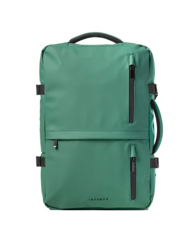 Zaino Travel Backpack Drop2Go gomma antipioggia dim. 30x15x45cm verde InTempo 9235DRG24