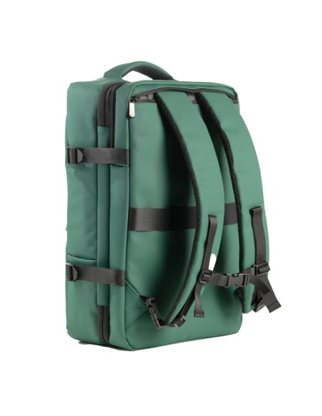 Zaino Travel Backpack Drop2Go gomma antipioggia dim. 30x15x45cm verde InTempo 9235DRG24