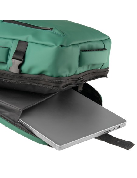 Zaino Travel Backpack Drop2Go gomma antipioggia dim. 30x15x45cm verde InTempo 9235DRG24