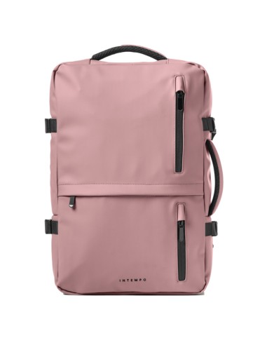 Zaino Travel Backpack Drop2Go gomma antipioggia dim. 30x15x45cm cipria InTempo 9235DRG29