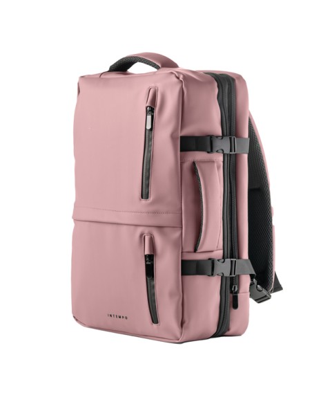 Zaino Travel Backpack Drop2Go gomma antipioggia dim. 30x15x45cm cipria InTempo 9235DRG29