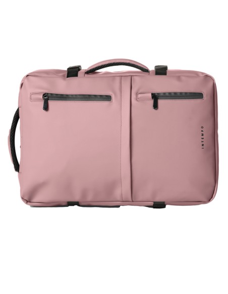 Zaino Travel Backpack Drop2Go gomma antipioggia dim. 30x15x45cm cipria InTempo 9235DRG29