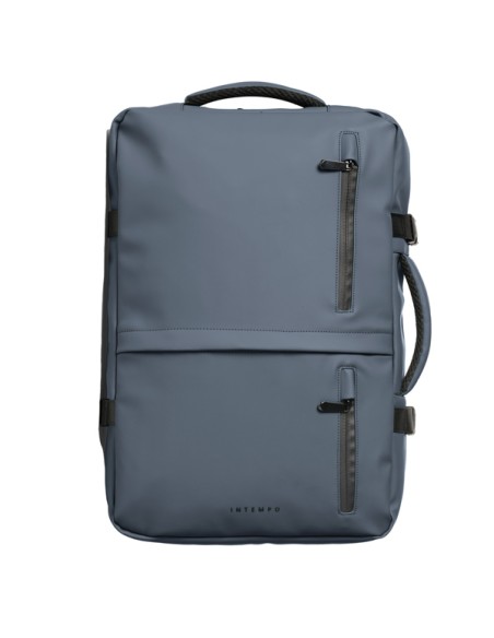 Zaino Travel Backpack Drop2Go gomma antipioggia dim. 30x15x45cm blu InTempo 9235DRG32 IN TEMPO BORSE-CARTELLE-VALIGIE