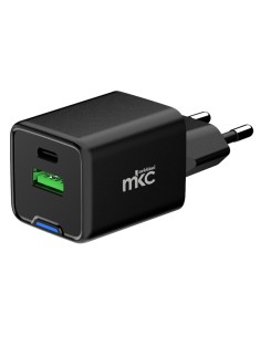 Caricatore USB 45W 1 USB-C+ 1 USB-A Nero -Mkc 491929604 MKC ADATTATORI-CARICATORI DA VIAGGIO E FINDER 2