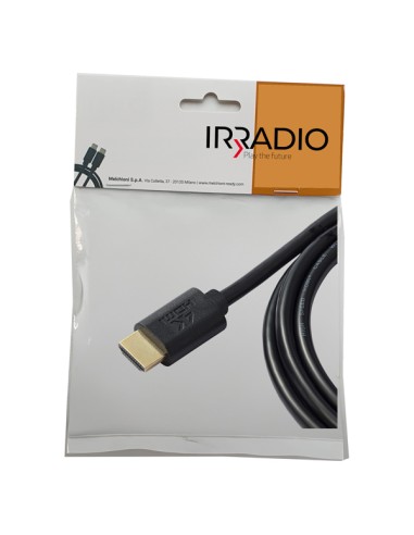 Cavo HDMI V1.4b 4K Ultra HD serie Silver lunghezza 3mt.-Irradio 149029199 IRRADIO ADATTATORI-CAVI-ORGANIZZACAVI