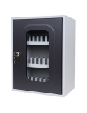 Casetta portacellulari 30 posti c/anta trasparente e doppia chiave Metalplus 5570/30VGRIGIO