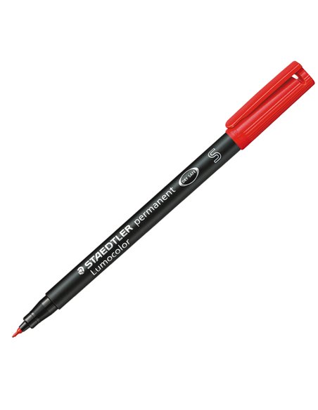 PENNARELLO LUMOCOLOR PERMANENT 313 SF 0.4MM ROSSO 313-2 STAEDTLER PERMANENTI