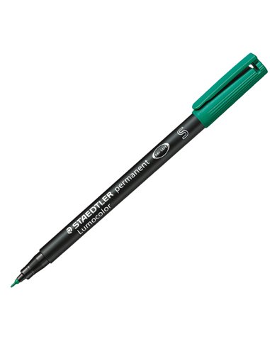 PENNARELLO LUMOCOLOR PERMANENT 313 SF 0.4MM VERDE 313-5 STAEDTLER PERMANENTI