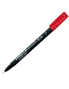 PENNARELLO LUMOCOLOR PERMANENT 318 F 0.6 ROSSO 318-2 STAEDTLER PERMANENTI