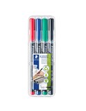 BUSTA 4 PENNARELLI LUMOCOLOR PERMANENT 313 SF 0.4MM 313WP4