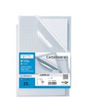 25 CARTELLINE A L 21X29,7 CAPRI 61 PVC CRISTALLO 11/100M SEI 26006102