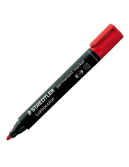 MARCATORE LUMOCOLOR PERMANENT 352 ROSSO P.TONDA STAEDTLER 352-2