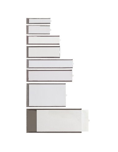 8 PORTAETICHETTE ADESIVE IES A2 32X88MM SEI 320312
