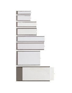 6 PORTAETICHETTE ADESIVE IES A3 32X124MM SEI 320313 SEI ROTA PORTAETICHETTE-CAVALIERINI