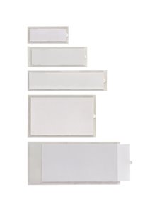 10 PORTAETICHETTE ADESIVE IESTI A2 32X88MM SEI 321112