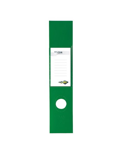Busta 10 copridorso CDR PVC adesivi verde 7x34,5cm SEI ROTA 58012535 SEI ROTA DORSI PER REGISTRATORI