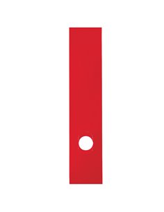 Busta 10 copridorso CDR-P PVC adesivi rosso 7x34,5cm SEI ROTA 58012812 SEI ROTA DORSI PER REGISTRATORI