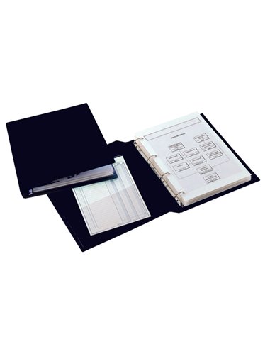Raccoglitore SANREMO 2000 25 C 4D nero 22x30cm SEI ROTA 34258410 SEI ROTA RACCOGLITORI AD ANELLI