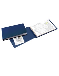 Raccoglitore SANREMO 2000 25 4D blu 42x30cm A3-album SEI ROTA 34423007 SEI ROTA RACCOGLITORI AD ANELLI