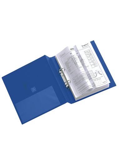 Raccoglitore STELVIO 50 A4 2D blu 22x30cm SEI ROTA 35504207 SEI ROTA RACCOGLITORI AD ANELLI