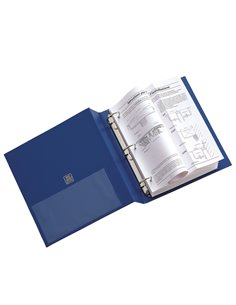 Raccoglitore STELVIO 40 A4 3D blu 22x30cm SEI ROTA 36404307