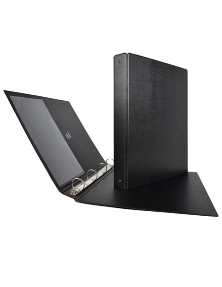 Raccoglitore STELVIO 25 A4 4R nero 22x30cm SEI ROTA 36254410 SEI ROTA RACCOGLITORI AD ANELLI