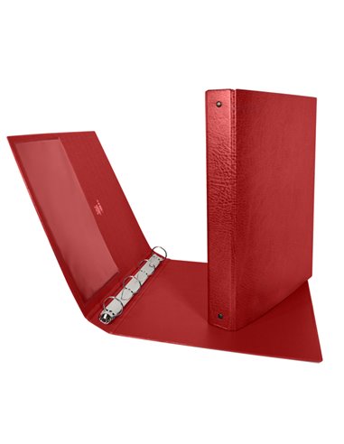 Raccoglitore STELVIO 25 A4 4R rosso 22x30cm SEI ROTA 36254412 SEI ROTA RACCOGLITORI AD ANELLI