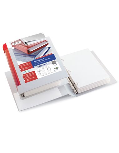 Raccoglitore STELVIO TI 30 A5 3D 15x21cm bianco personalizzabile SEI ROTA 36305401