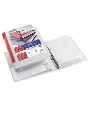 Raccoglitore STELVIO TI 30 A4 4D 22x30cm bianco personalizzabile SEI ROTA 36304101 SEI ROTA RACCOGLITORI PERSONALIZZABILI