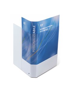 Raccoglitore FLY 17 A4 4D 22x30cm personalizzabile bianco SEI ROTA 36177501 2