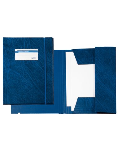 CARTELLINA ARCHIVIO 3L F BLU 25X35CM 67300107 SEI ROTA CARTELLINE A TRE LEMBI PLASTICA