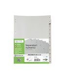 SEPARATORE NUMERICO 1-12 PPL 21X29,7 RECORD RA4 1-12 SEI 581201