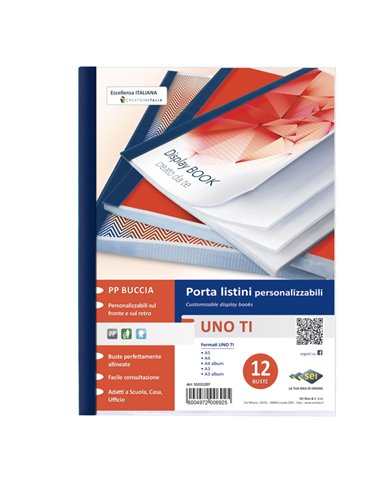 Portalistini personalizzabile UnoTI 22x30cm 12 buste Sei Rota 55221207