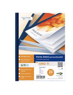 Portalistini personalizzabile UnoTI 22x30cm 24 buste Sei Rota 55222407 SEI ROTA PORTALISTINI PERSONALIZZABILI