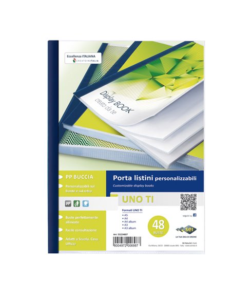 Portalistini personalizzabile UnoTI 22x30cm 48 buste Sei Rota 55224807