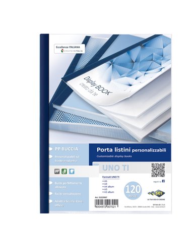 Portalistini personalizzabile UnoTI 22x30cm 120 buste Sei Rota 55229907 SEI ROTA PORTALISTINI PERSONALIZZABILI