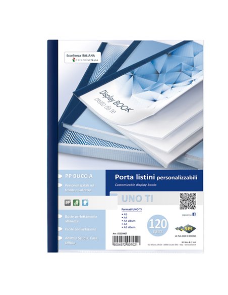 Portalistini personalizzabile UnoTI 22x30cm 120 buste Sei Rota 55229907 SEI ROTA PORTALISTINI PERSONALIZZABILI