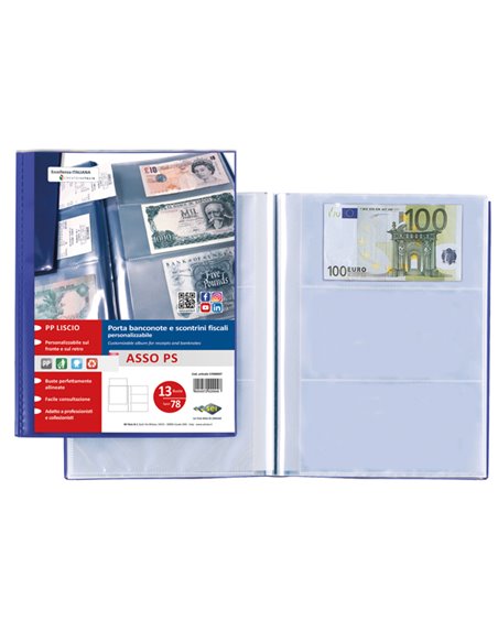 PORTASCONTRINI Asso PS 21X29.7CM (A4) Sei Rota 57000007 SEI ROTA PORTABIGLIETTI DA VISITA