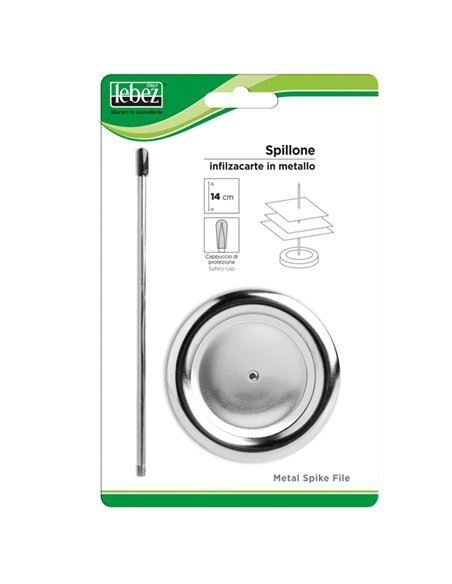 SPILLONE INFILZACARTE METALLO C/CAPPUCCIO ART.93 093